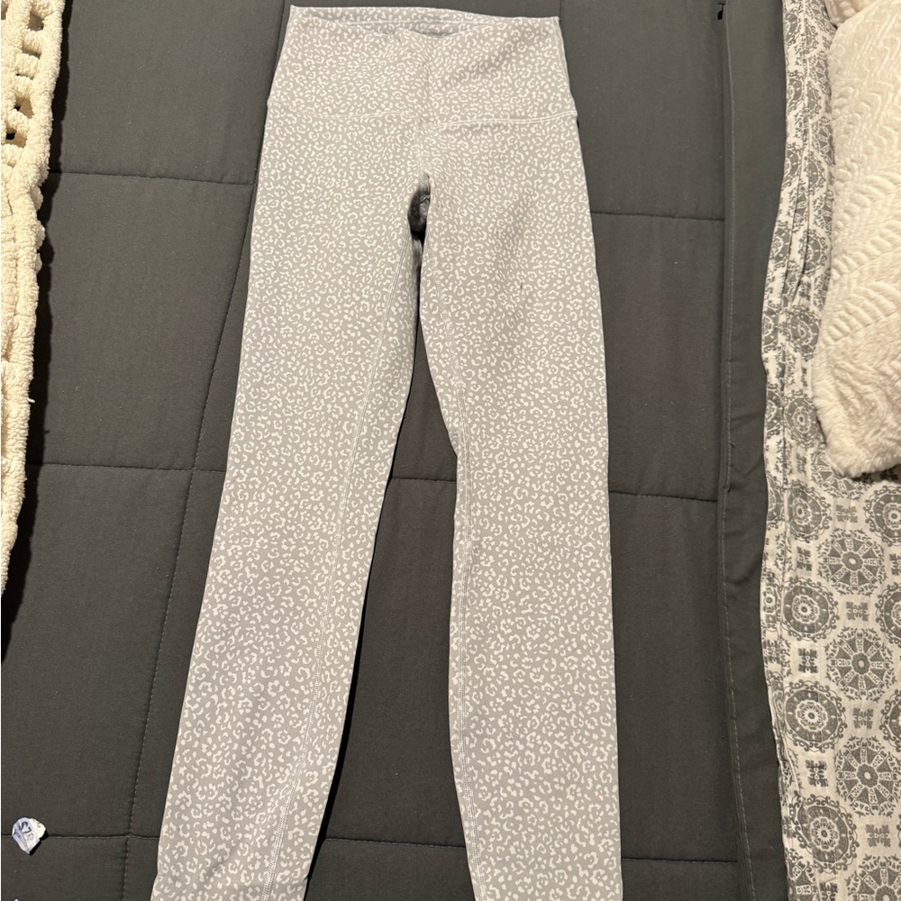 lululemon athletica Gray Patterned Leggings